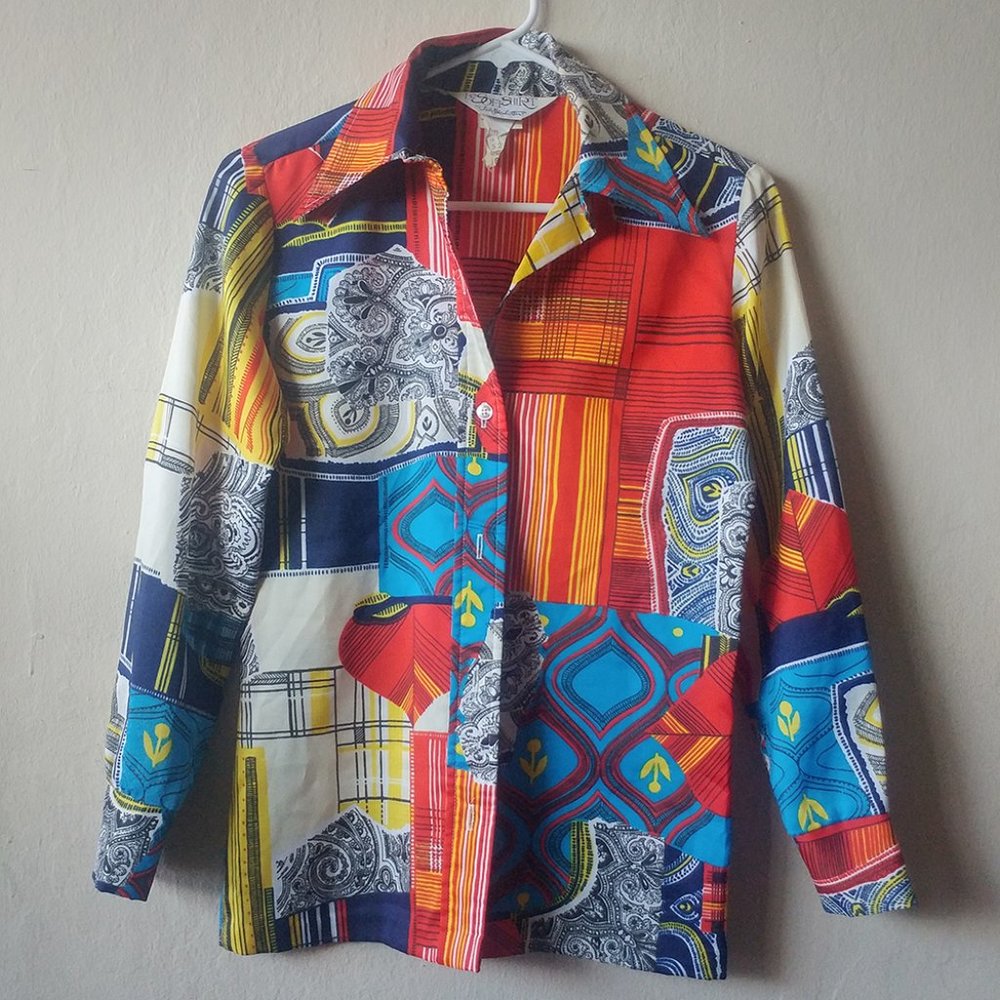 Vintage Lady Manhattan Polyester Blouse